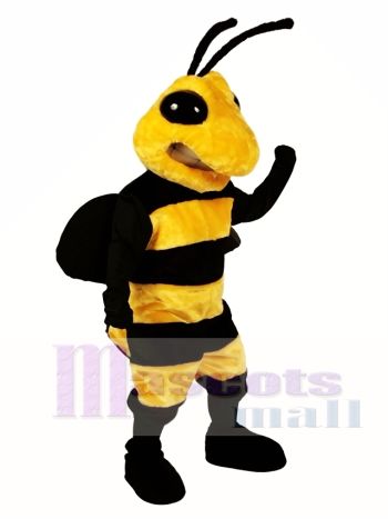 Bee Mascot Costume in Yellow and Black Stripes