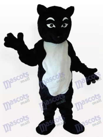 Black Skunk Mascot Costume with White Belly