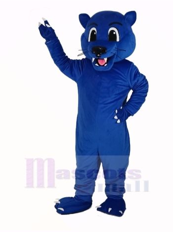 Blue Panther Mascot Costume