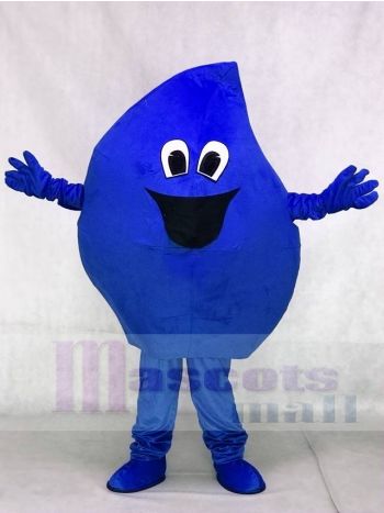 Blue Raindrop Water Drop Mascot Costume