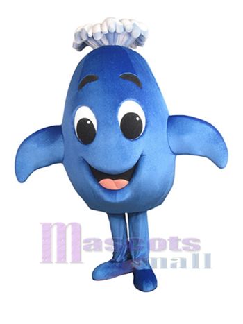 Blue Whale Mascot Costume with Sailor Hat