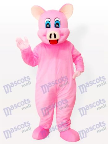 Bright Pink Pig Mascot Costume