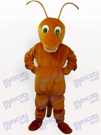 Brown Ant Mascot Costume with Long Antennae