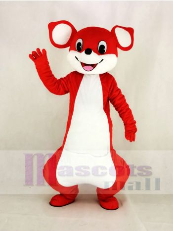 Cute Red Kangaroo Mascot Costume
