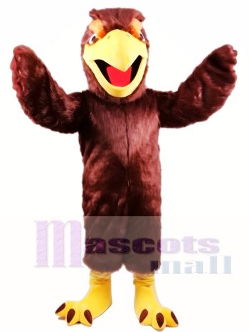 Dark Brown Hawk Mascot Costume