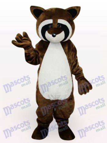 Dark Brown Raccoon Mascot Costume with Ringed Tail