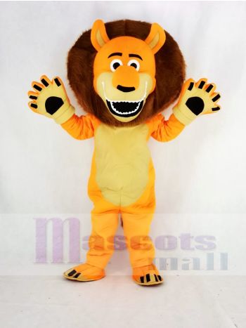 Funny Orange Lion Mascot Costume