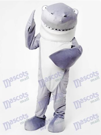 Gray Shark Mascot Costume
