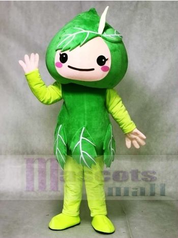 Green Leaves Mascot Costume