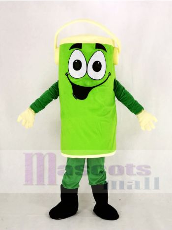Green Paint Can Mascot Costume