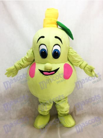 Green Pear Mascot Costume