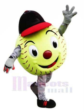 Green Softball Mascot Costume