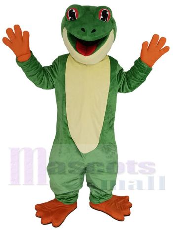 Green Tree Frog Mascot Costume