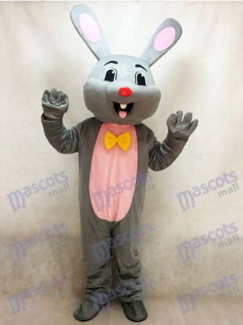 Grey Easter Bunny Mascot Costume