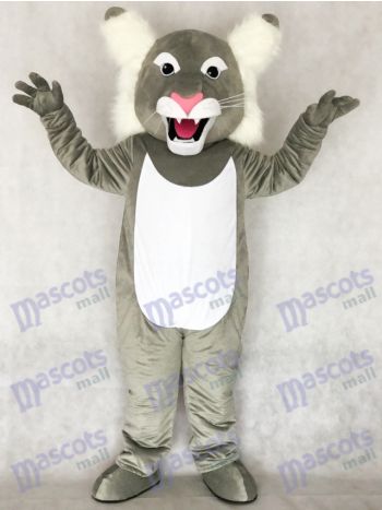 Grey Wildcat Mascot Costume