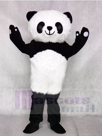 Hairy Panda Mascot Costume