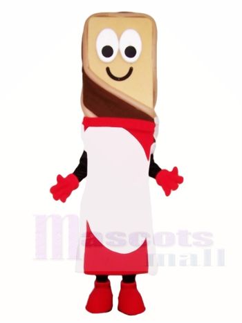 Honey Stick Mascot Costume in Red and White