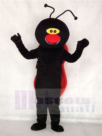 Ladybug Mascot Costume in Red and Black