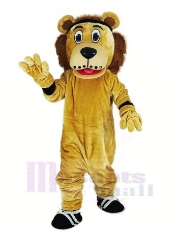 Lenny the Lion Mascot Costume with Black Headband