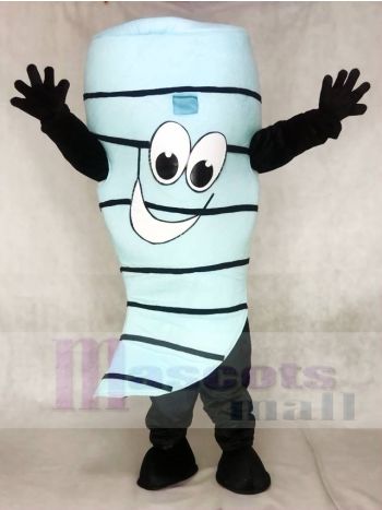 Light Blue Cyclone Tornado Mascot Costume