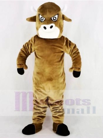 Light Brown Bull Mascot Costume