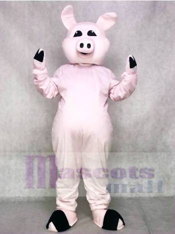 Light Pink Pig Mascot Costume