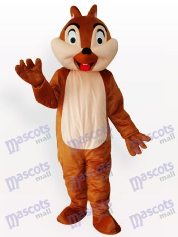 Orange-Brown Squirrel Mascot Costume with Cream Belly