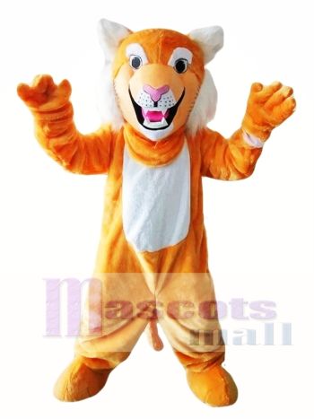 Orange Wildcat Bobcat Mascot Costume