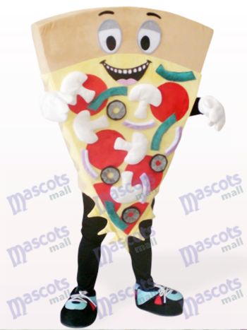Pizza Slice Mascot Costume with Pepperoni
