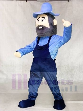 Prospector Mascot Costume with Grey Beard