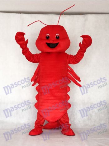 Red and White Lobster Mascot Costume