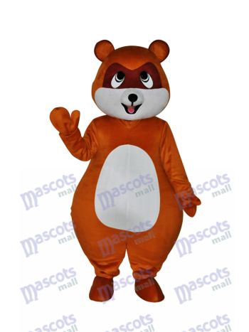 Red-Brown Civet Cat Mascot Costume with Cream Belly