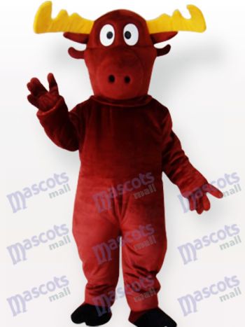 Red-Brown Reindeer Mascot Costume