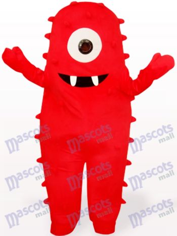 Red One-Eyed Monster Mascot Costume