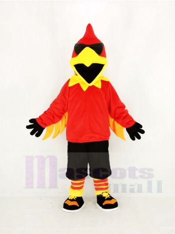 Rock Rooster Mascot Costume with Black Trousers