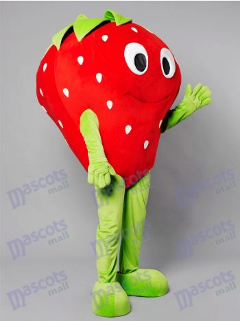 Strawberry Mascot Costume with Green Limbs
