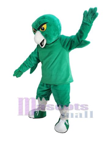 Strong Green Owl Mascot Costume