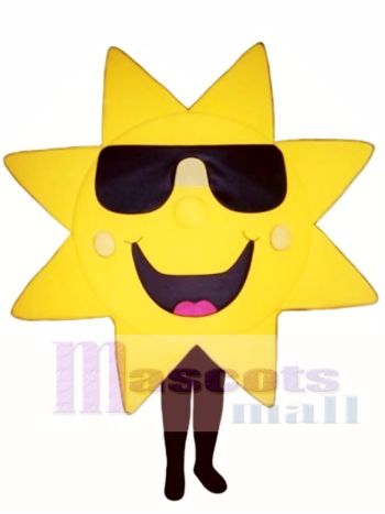 Sunshine Mascot Costume with Sunglasses