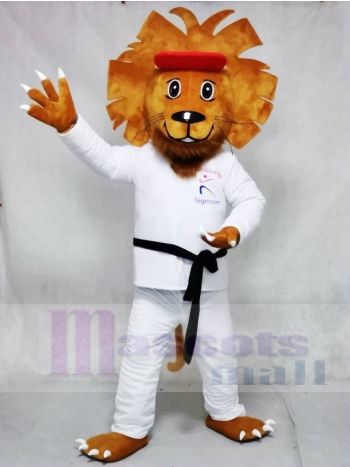Taekwondo Lion Mascot Costume