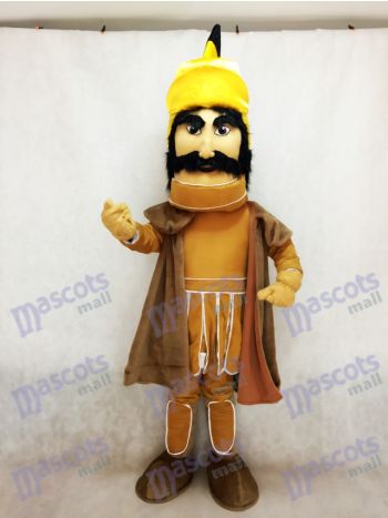 Trojan Warrior Mascot Costume with Cape
