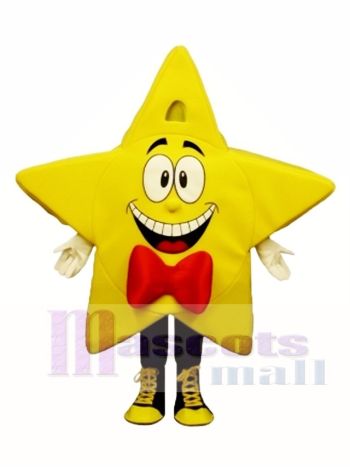 Yellow Comic Star Mascot Costume