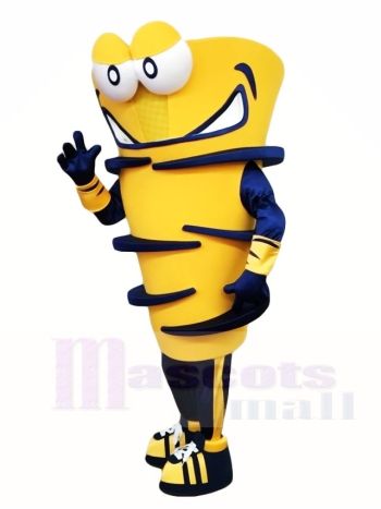 Yellow Cyclone Mascot Costume