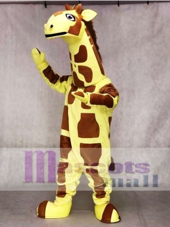 Yellow Giraffe Mascot Costume